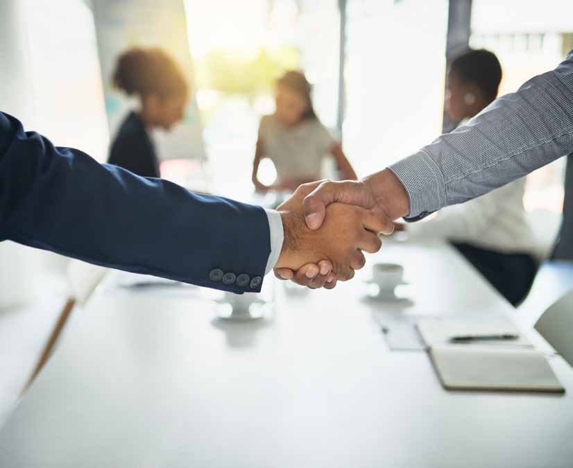 Partnership handshake